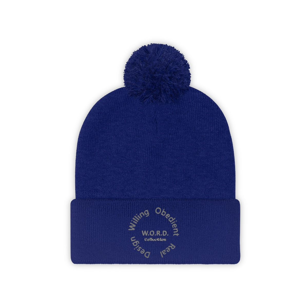 W.O.R.D Pom Pom Beanie - Obsidian's LLC