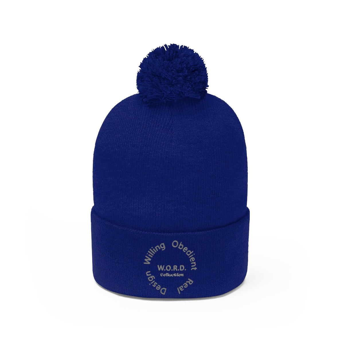W.O.R.D Pom Pom Beanie - Obsidian's LLC
