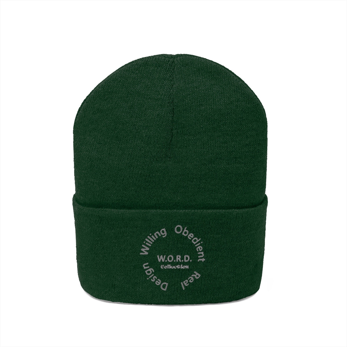 W.O.R.D Knit Beanie - Obsidian's LLC