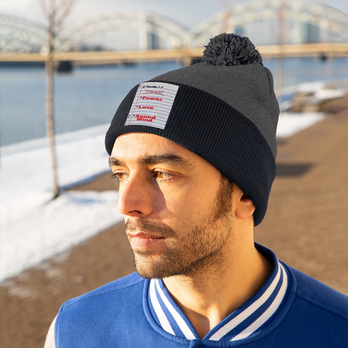 NO FEAR Pom Pom Beanie - Obsidian's LLC