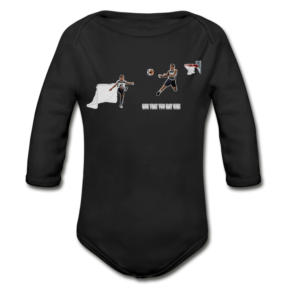 Amari Organic Long Sleeve Baby Bodysuit - Obsidian's LLC