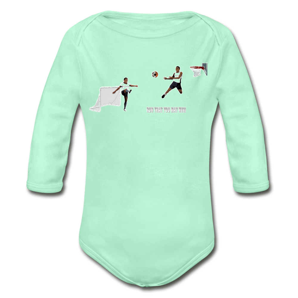 Amari Organic Long Sleeve Baby Bodysuit - Obsidian's LLC
