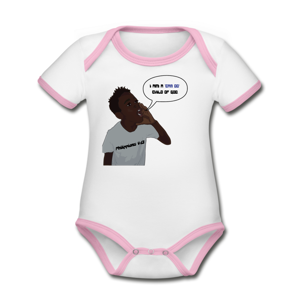 Kingston Organic Contrast Short Sleeve Baby Bodysuit - Obsidian's LLC