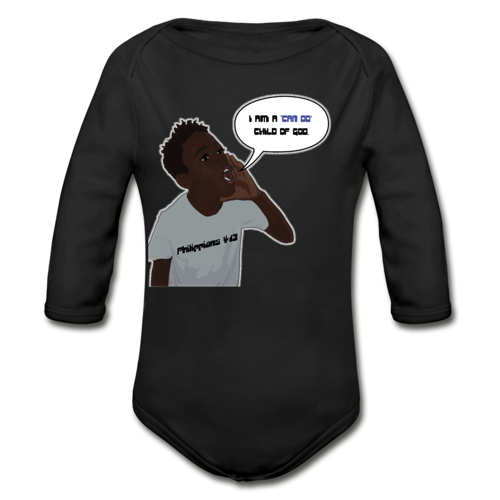 Kingston Organic Long Sleeve Baby Bodysuit - Obsidian's LLC