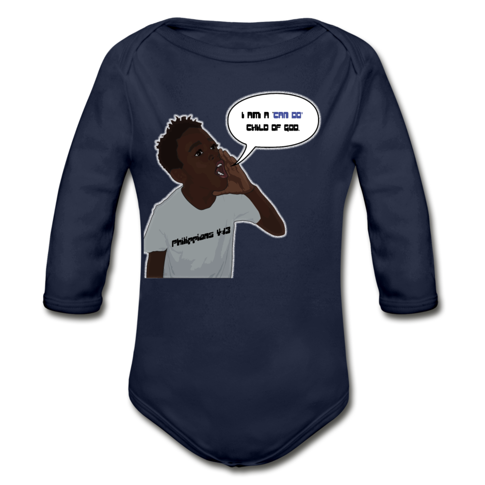 Kingston Organic Long Sleeve Baby Bodysuit - Obsidian's LLC
