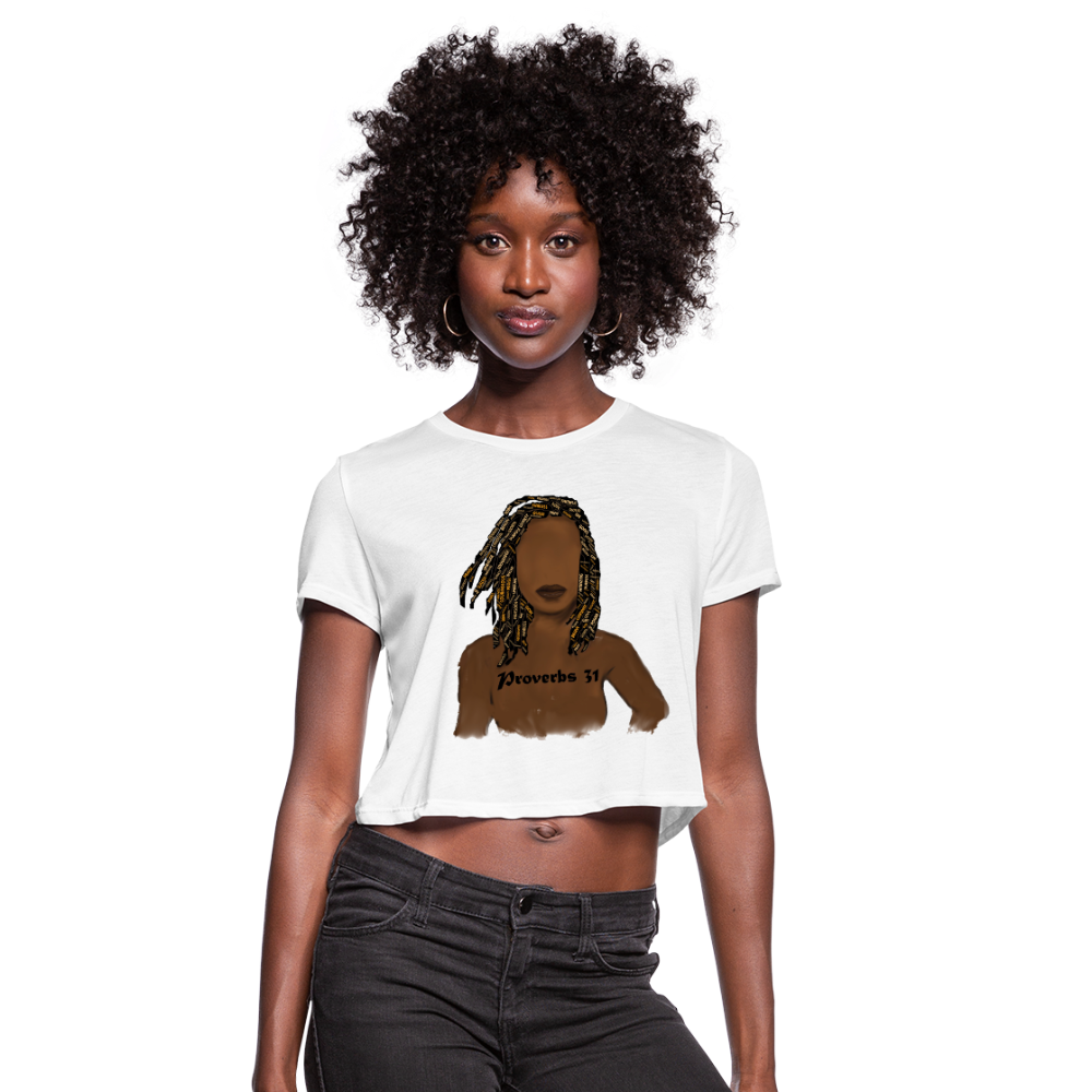 Proverbs 31 Locs Cropped T-Shirt - Obsidian's LLC