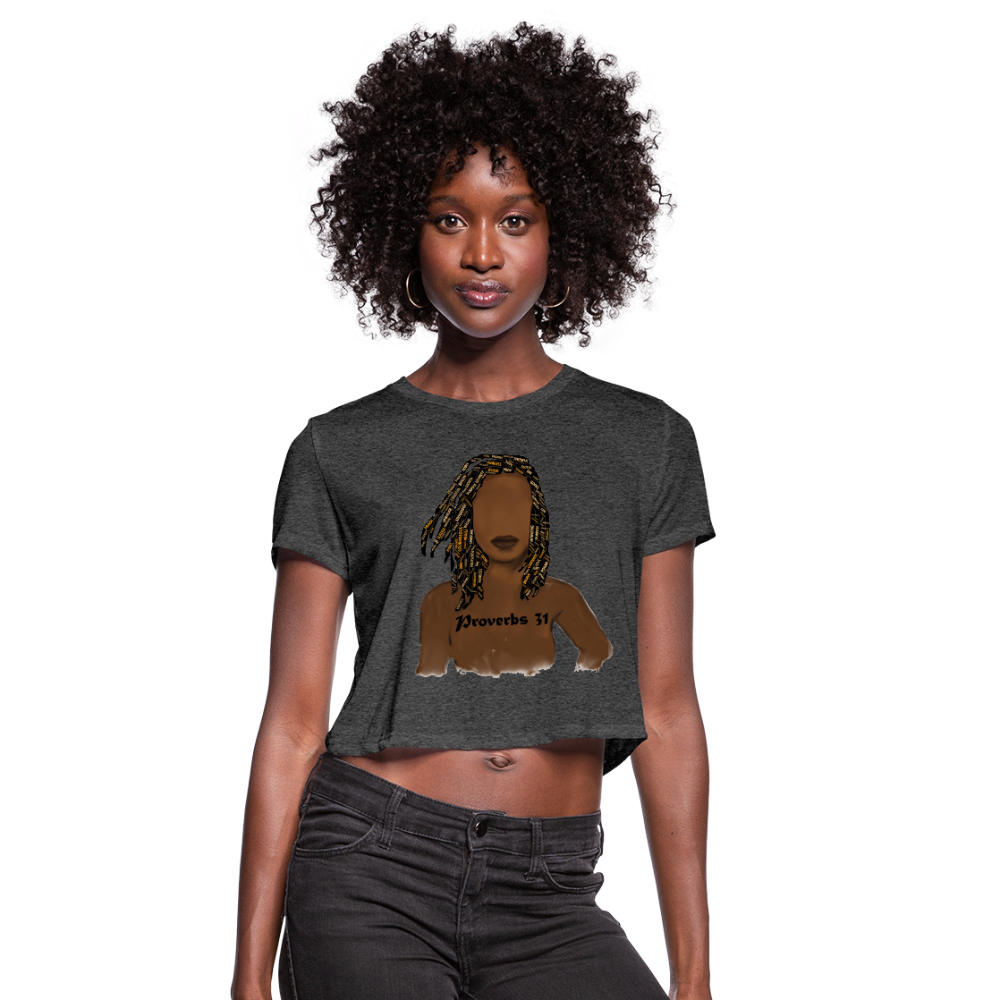 Proverbs 31 Locs Cropped T-Shirt - Obsidian's LLC