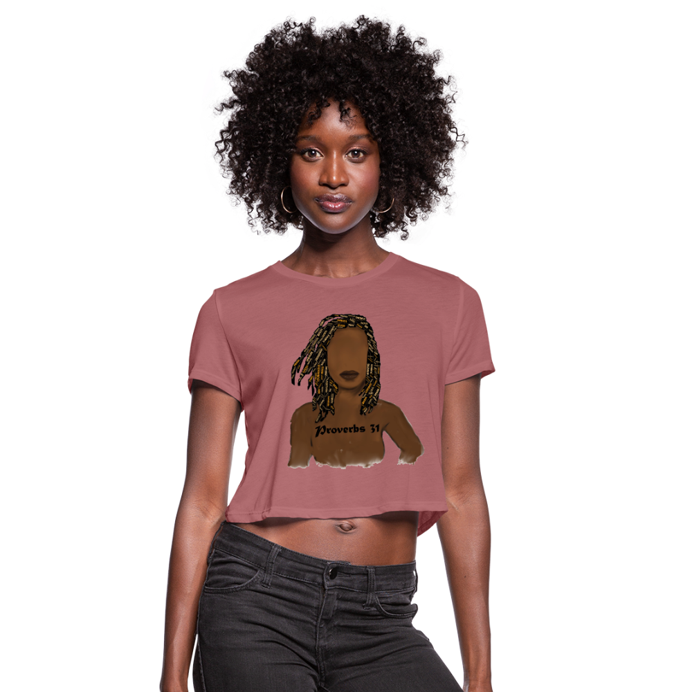Proverbs 31 Locs Cropped T-Shirt - Obsidian's LLC