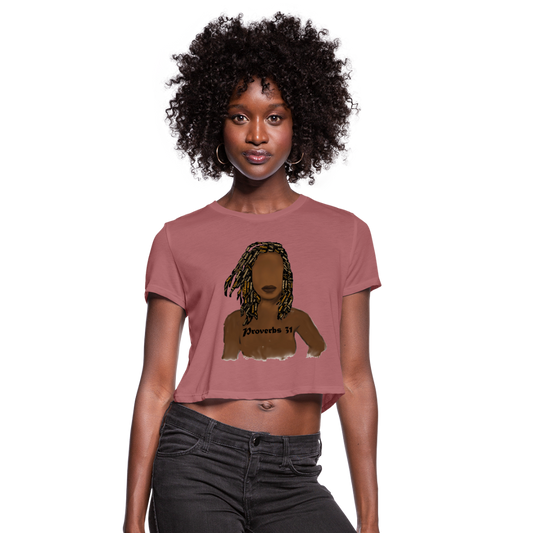 Proverbs 31 Locs Cropped T-Shirt - Obsidian's LLC