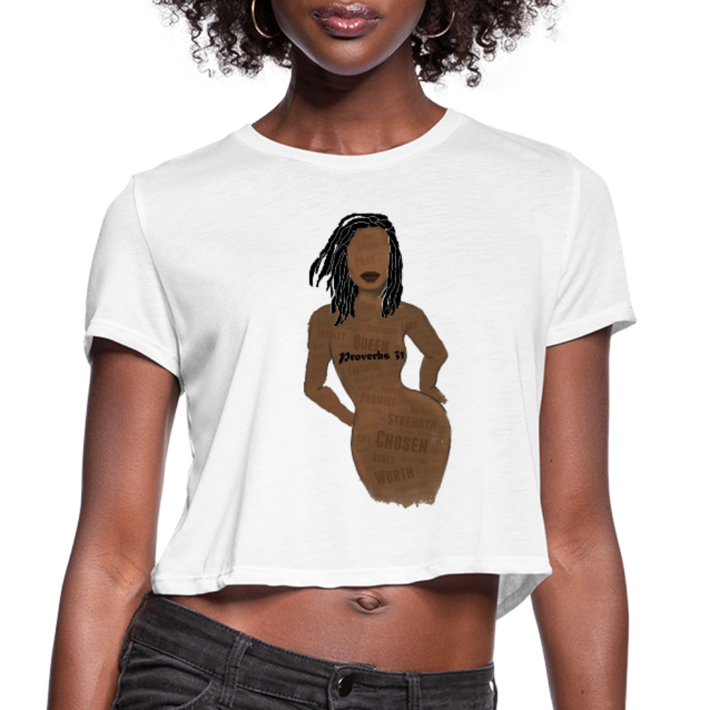 Proverbs 31 Loc Lady Cropped T-Shirt - Obsidian's LLC