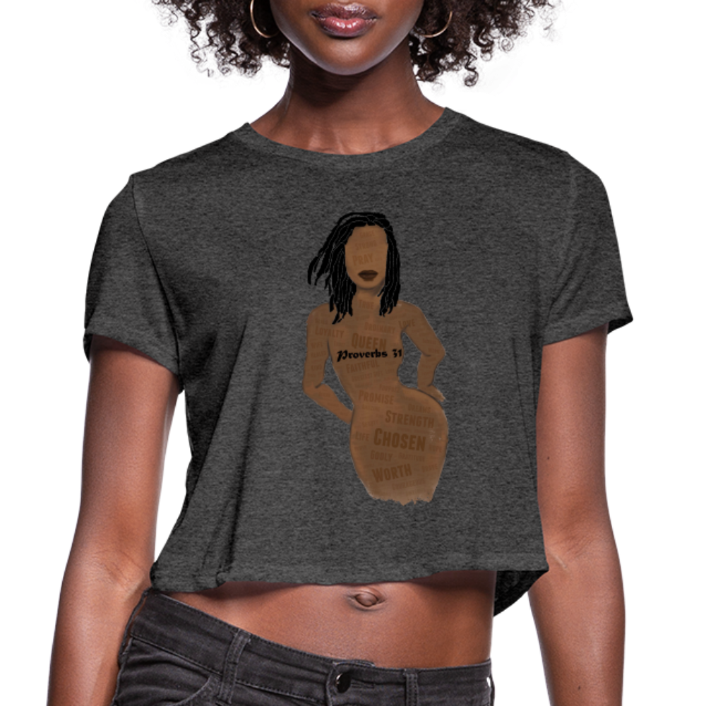 Proverbs 31 Loc Lady Cropped T-Shirt - Obsidian's LLC