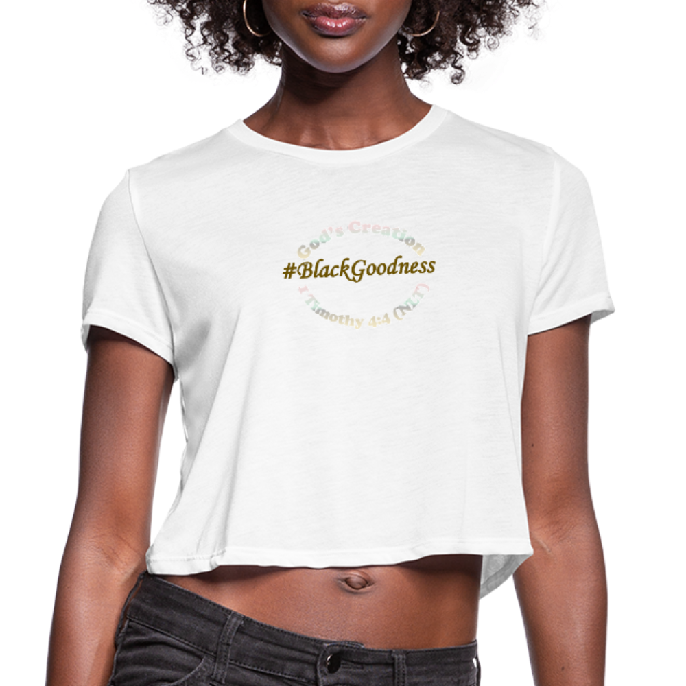 Black Goodness Cropped T-Shirt - Obsidian's LLC