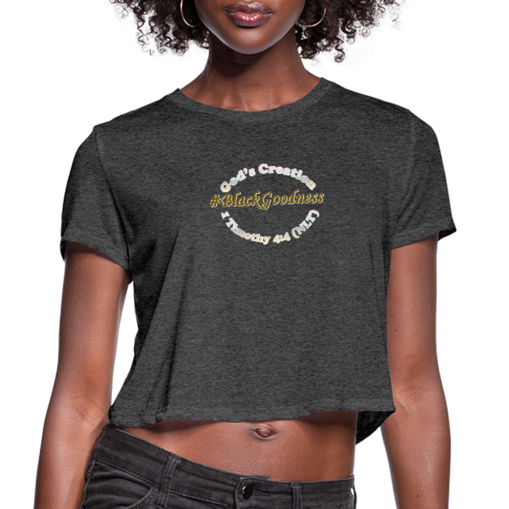 Black Goodness Cropped T-Shirt - Obsidian's LLC