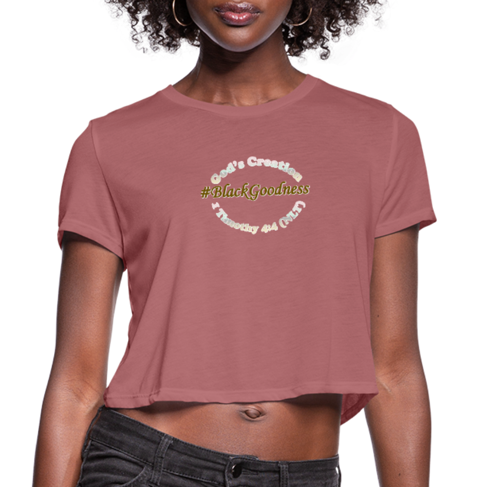 Black Goodness Cropped T-Shirt - Obsidian's LLC