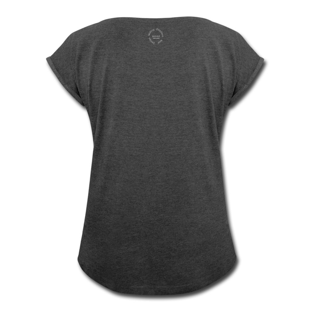 Black Goodness Roll Cuff T-Shirt - Obsidian's LLC
