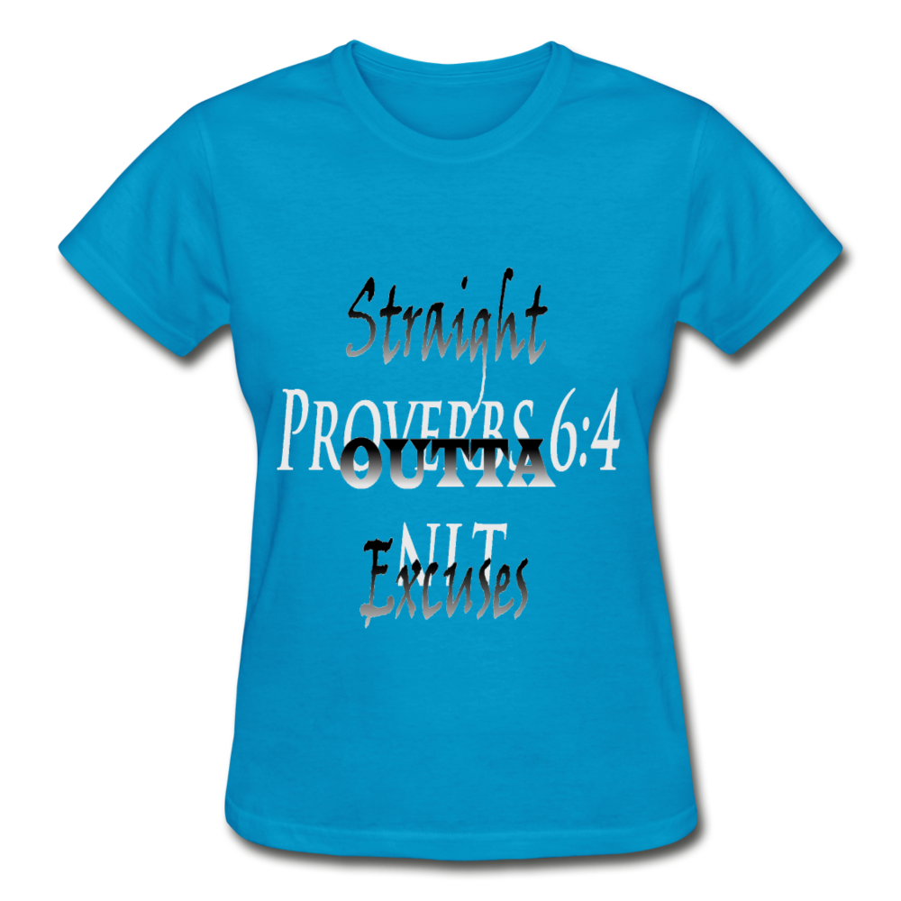 Straight Outta Excuses Gildan Ultra Cotton T-Shirt - Obsidian's LLC