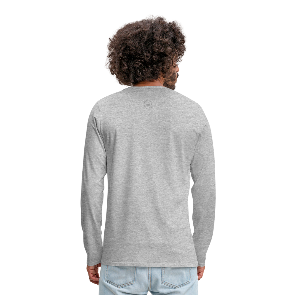 NO FEAR Men's Premium Long Sleeve T-Shirt - heather gray