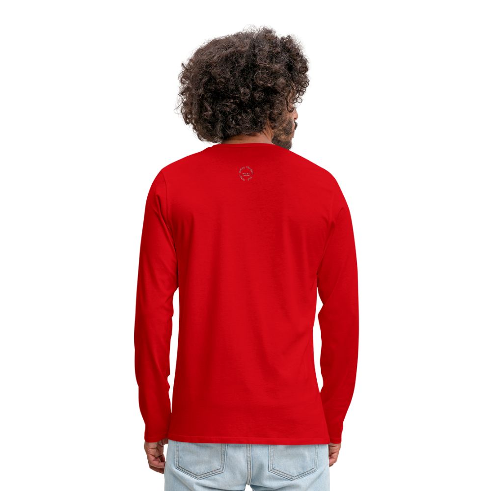 NO FEAR Men's Premium Long Sleeve T-Shirt - red