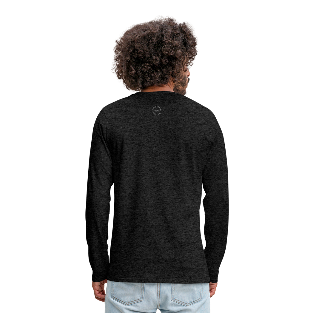 NO FEAR Men's Premium Long Sleeve T-Shirt - charcoal gray