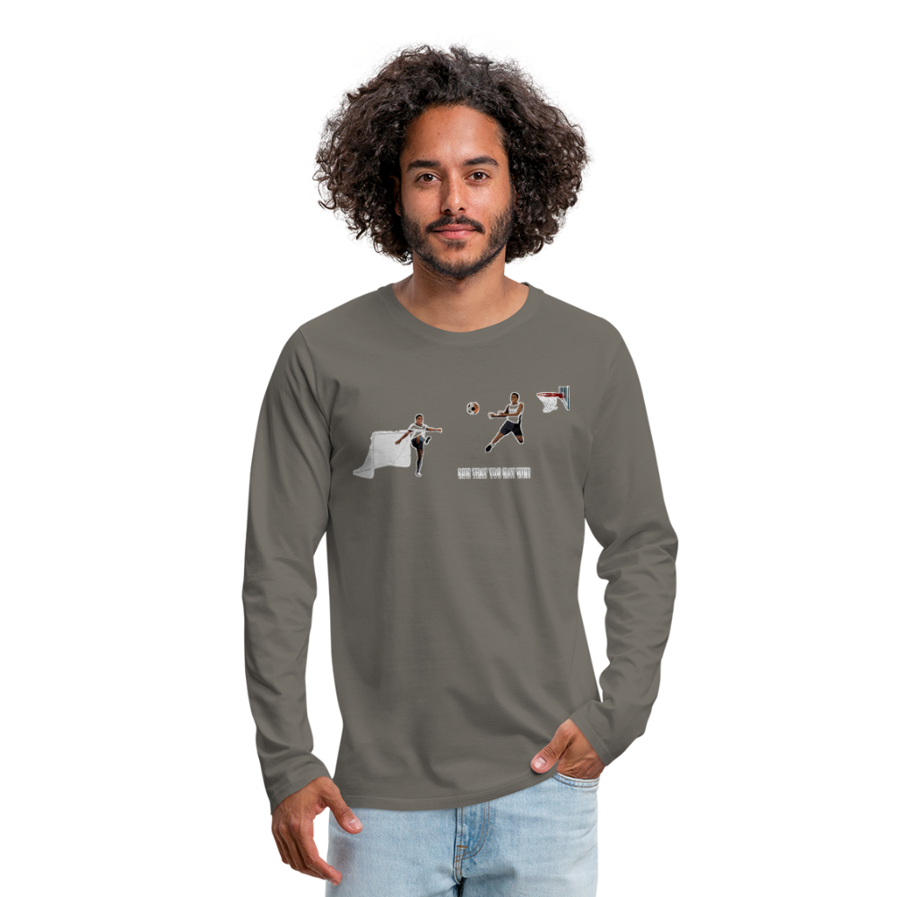 Amari Men's Premium Long Sleeve T-Shirt - asphalt gray