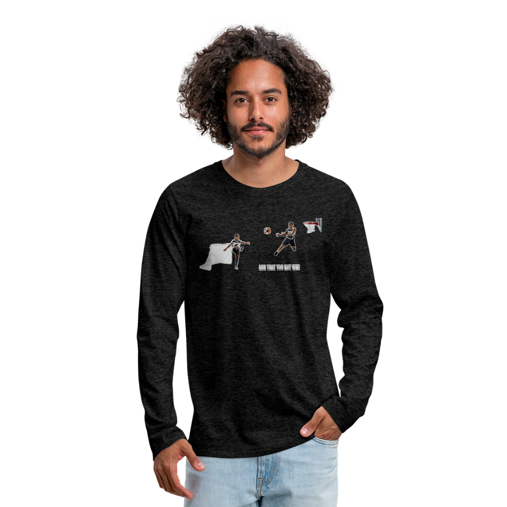 Amari Men's Premium Long Sleeve T-Shirt - charcoal gray