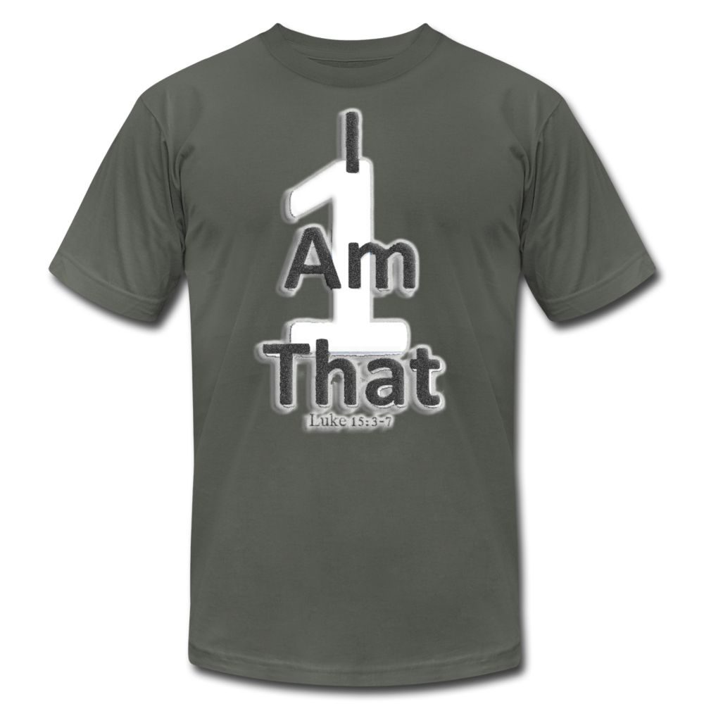 That One Unisex Jersey T-Shirt by Bella + Canvas - asphalt