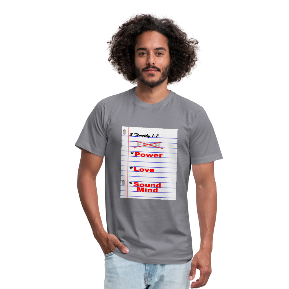 No FEAR Unisex Jersey T-Shirt by Bella + Canvas - slate