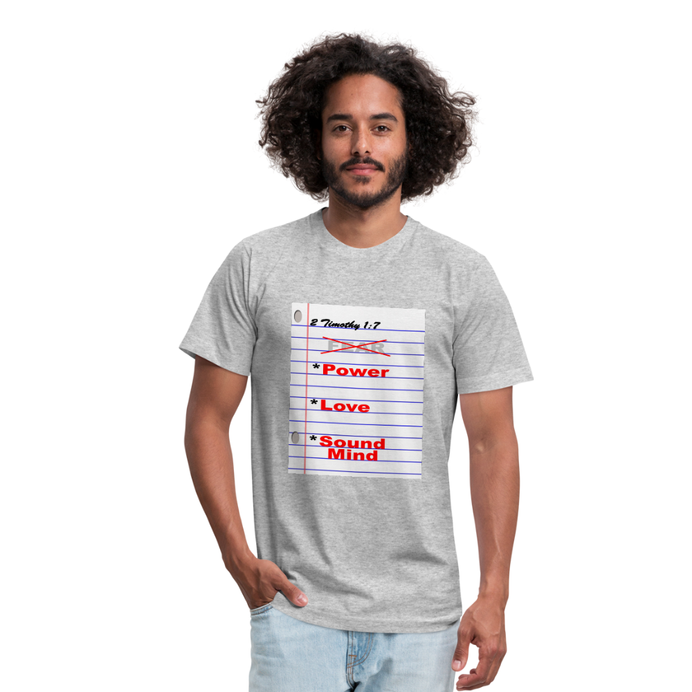 No FEAR Unisex Jersey T-Shirt by Bella + Canvas - heather gray