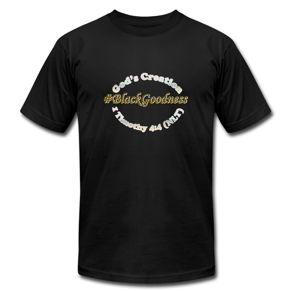 Black Goodness Unisex Jersey T-Shirt by Bella + Canvas - Obsidian's LLC