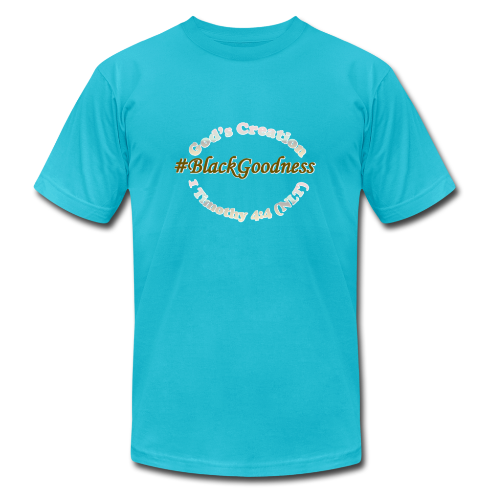 Black Goodness Unisex Jersey T-Shirt by Bella + Canvas - Obsidian's LLC