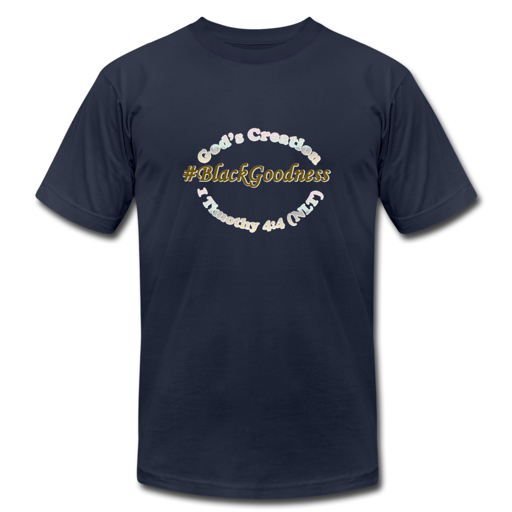 Black Goodness Unisex Jersey T-Shirt by Bella + Canvas - Obsidian's LLC