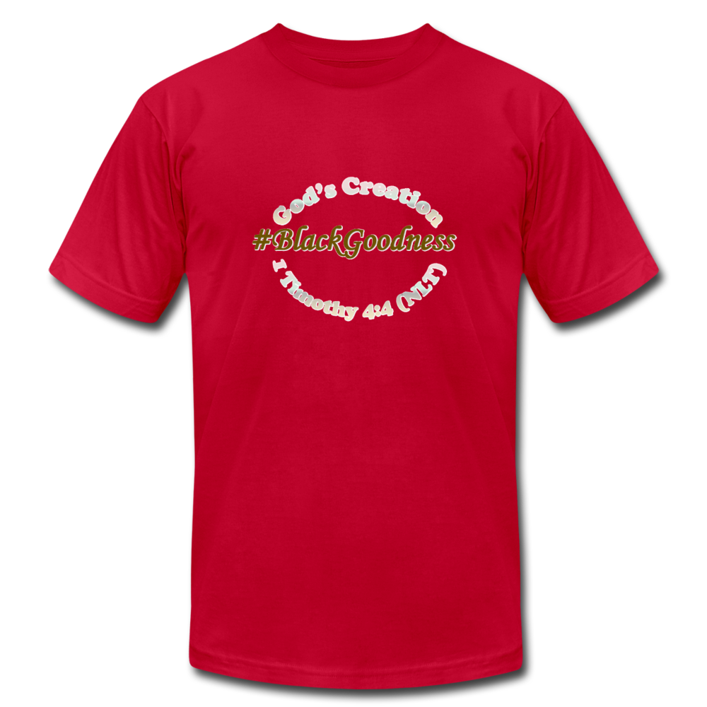 Black Goodness Unisex Jersey T-Shirt by Bella + Canvas - Obsidian's LLC