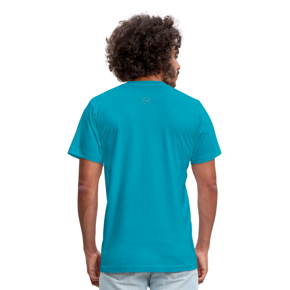 Straight Outta Excuses Unisex Jersey T-Shirt by Bella + Canvas - turquoise