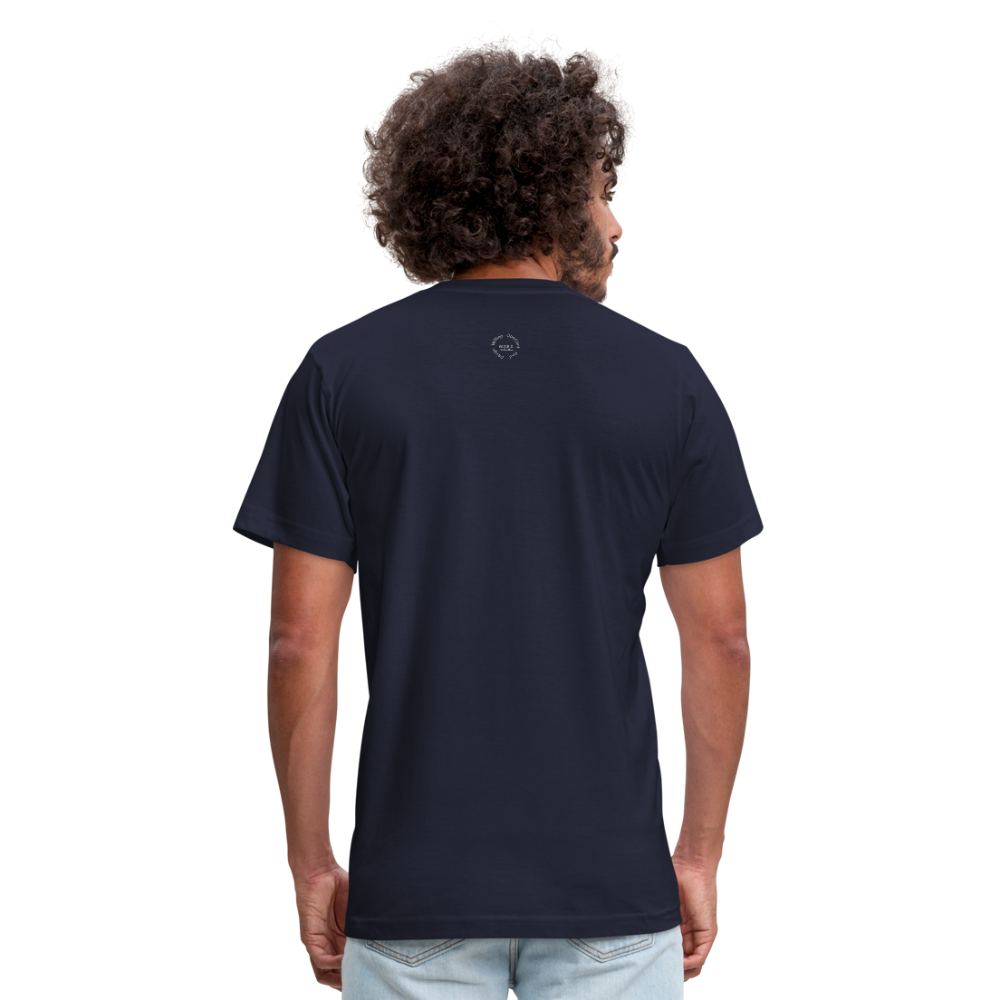 Straight Outta Excuses Unisex Jersey T-Shirt by Bella + Canvas - navy