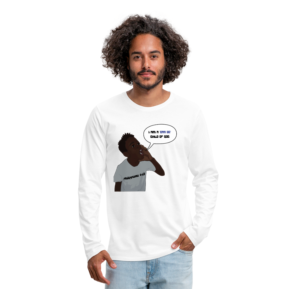 Kingston Men's Premium Long Sleeve T-Shirt - white