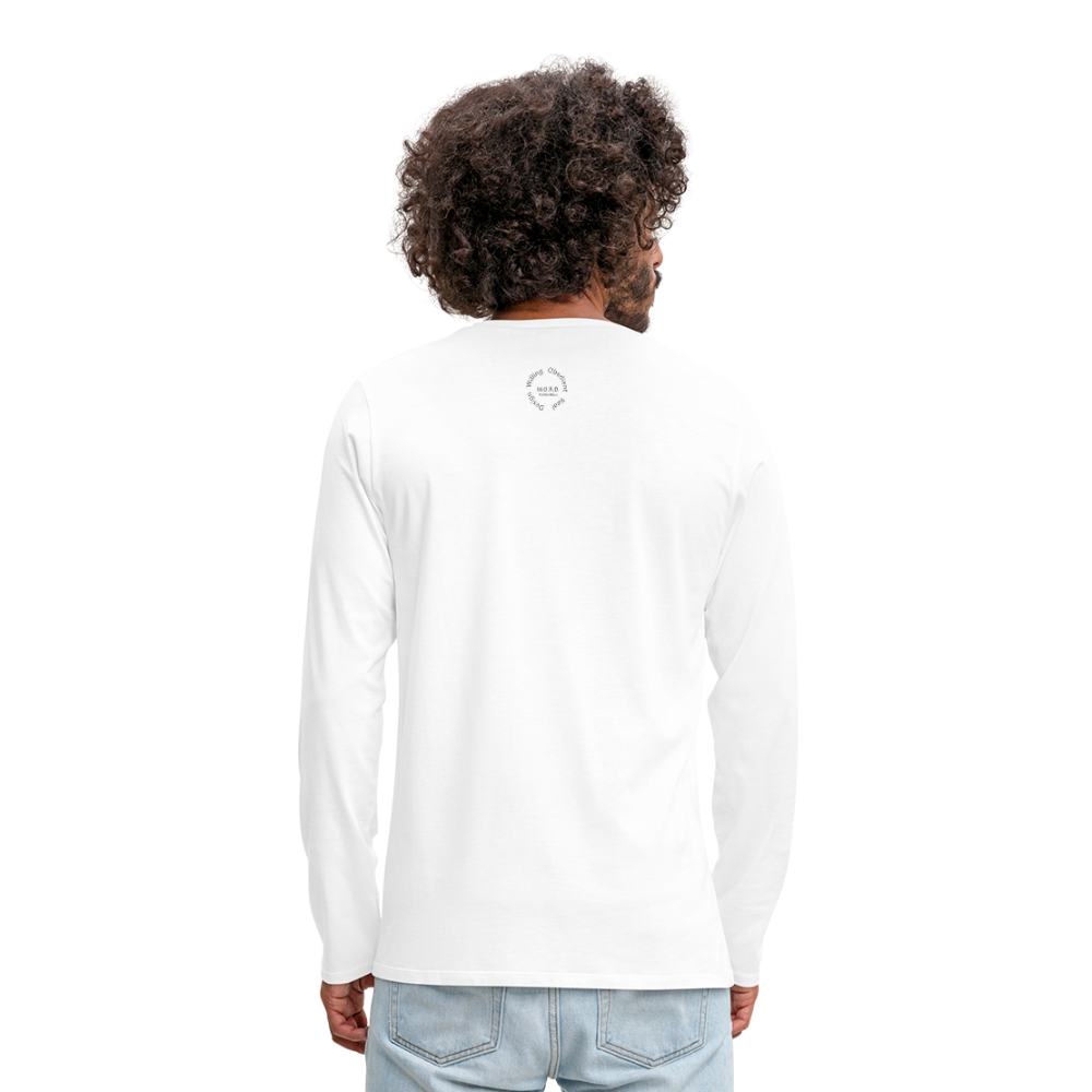 Kingston Men's Premium Long Sleeve T-Shirt - white