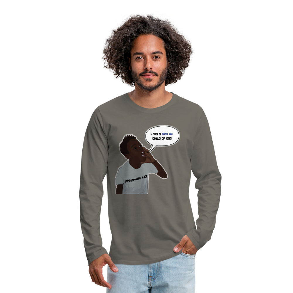 Kingston Men's Premium Long Sleeve T-Shirt - asphalt gray