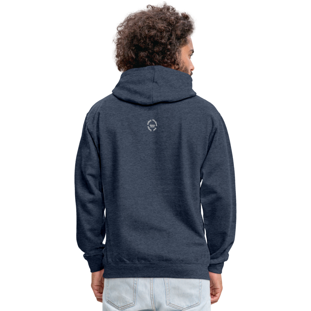 Black Goodness Unisex Hoodie - indigo heather/asphalt