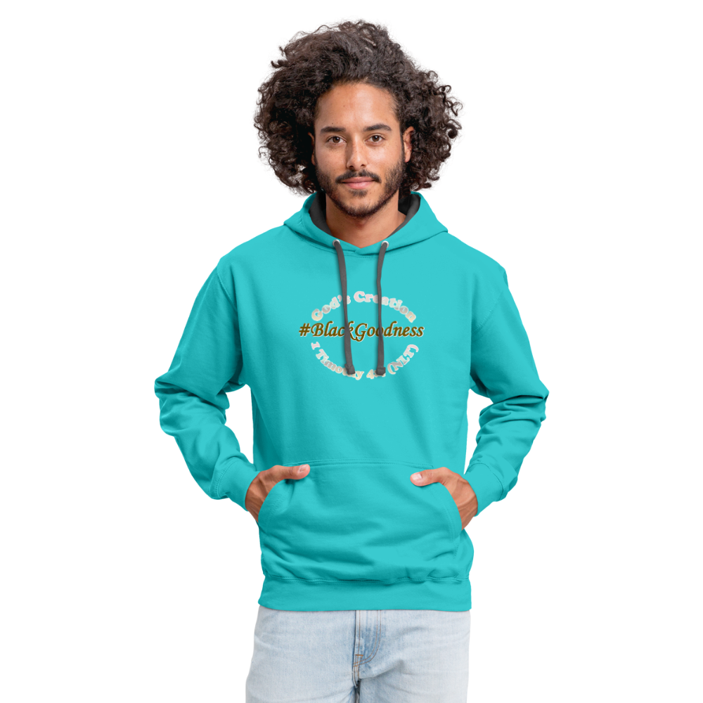 Black Goodness Unisex Hoodie - scuba blue/asphalt