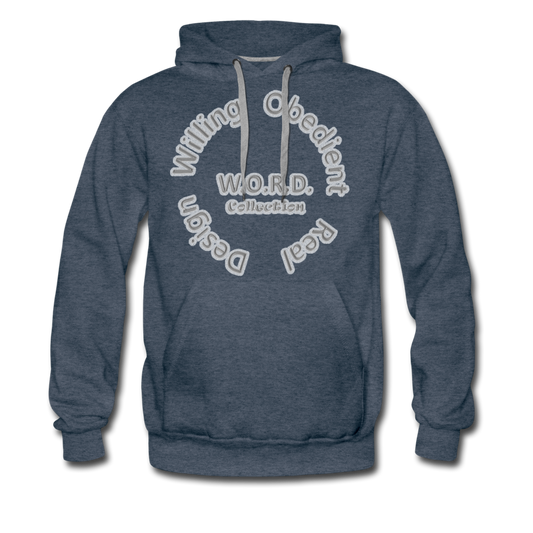 W.O.R.D. Men's Premium Hoodie - heather denim