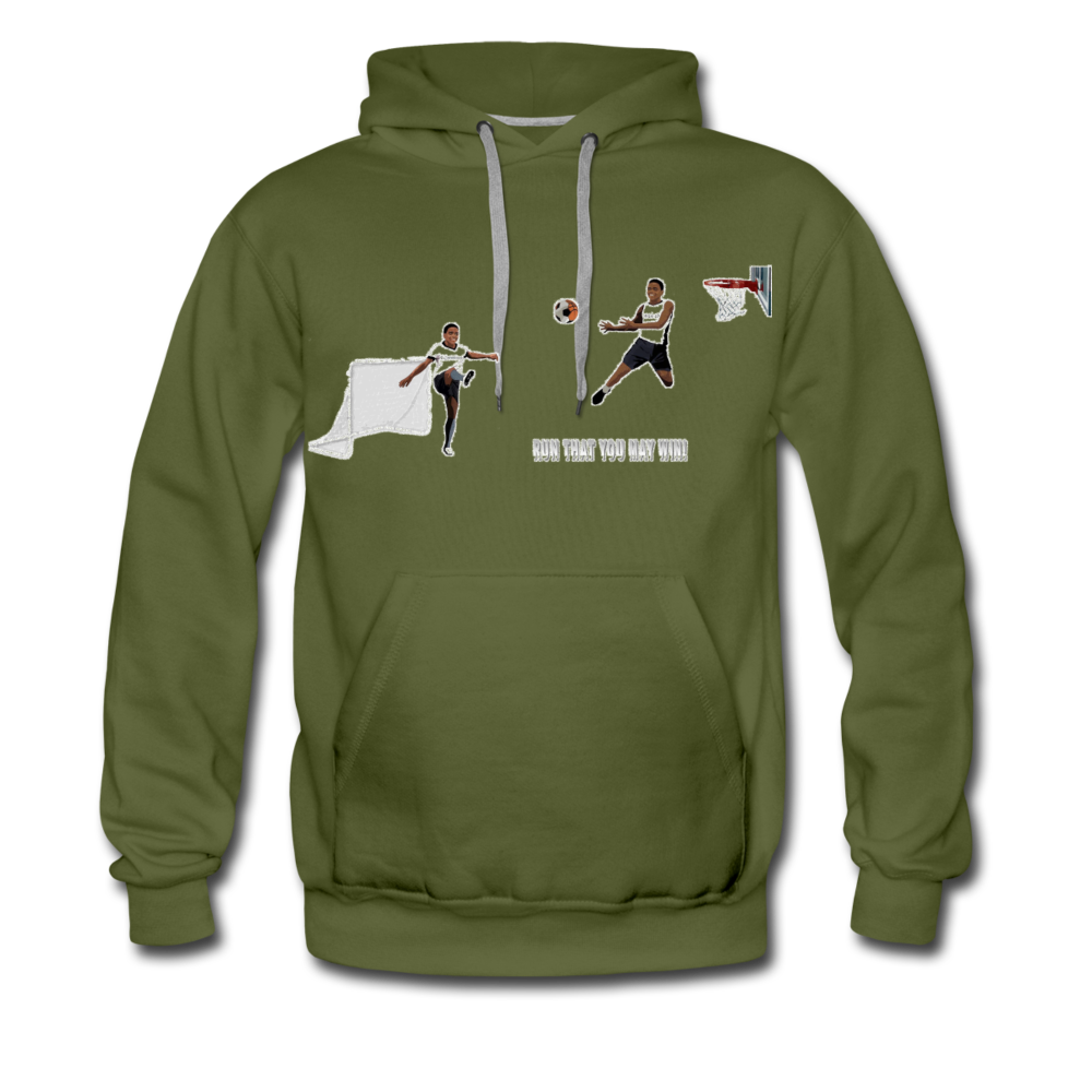Amari Men's Premium Hoodie - olive green