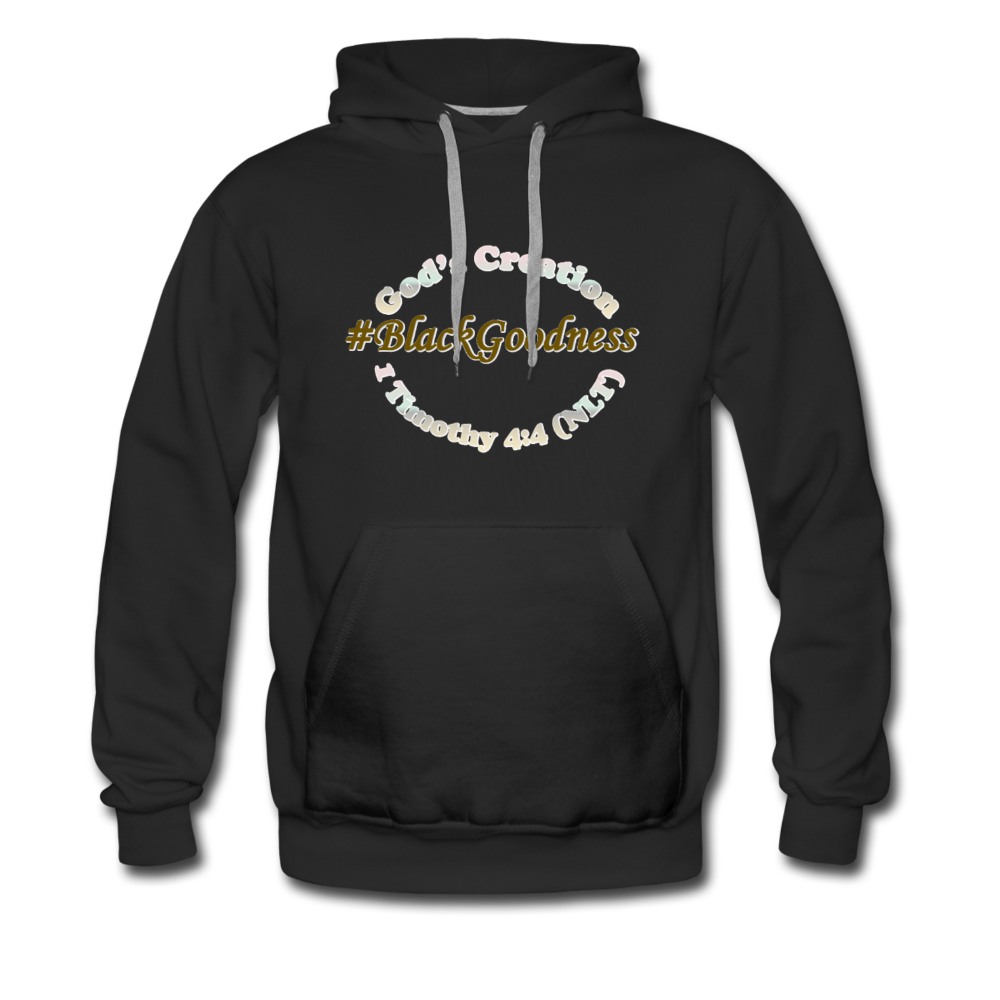 Black Goodness Men's Premium Hoodie - black