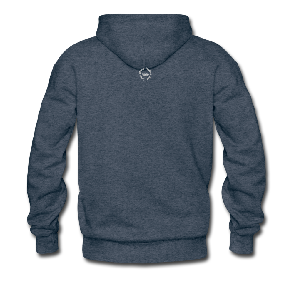 Black Goodness Men's Premium Hoodie - heather denim