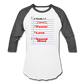 NO FEAR Unisex Baseball T-Shirt - white/charcoal