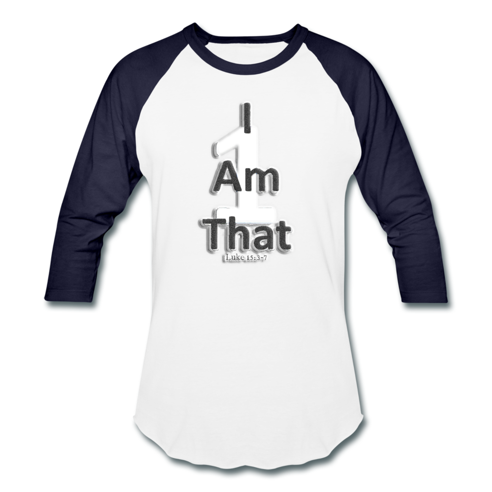That One Unisex Baseball T-Shirt - white/navy