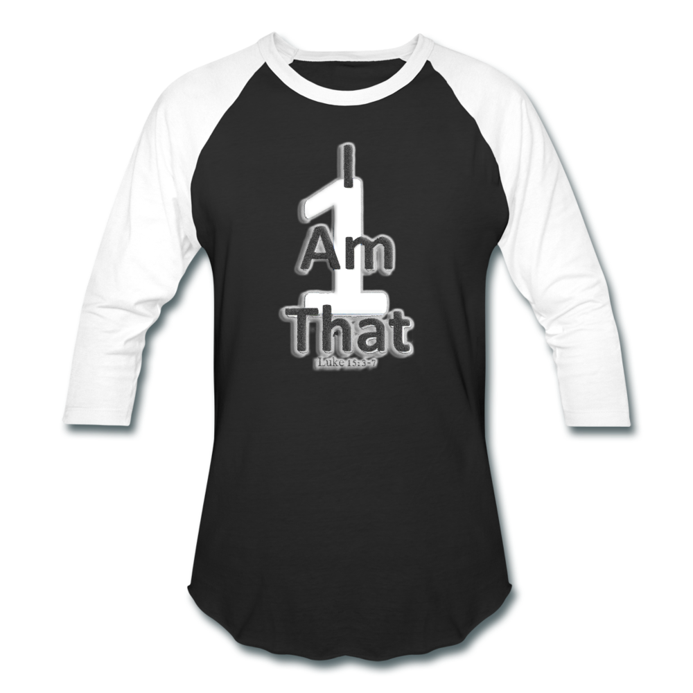 That One Unisex Baseball T-Shirt - black/white