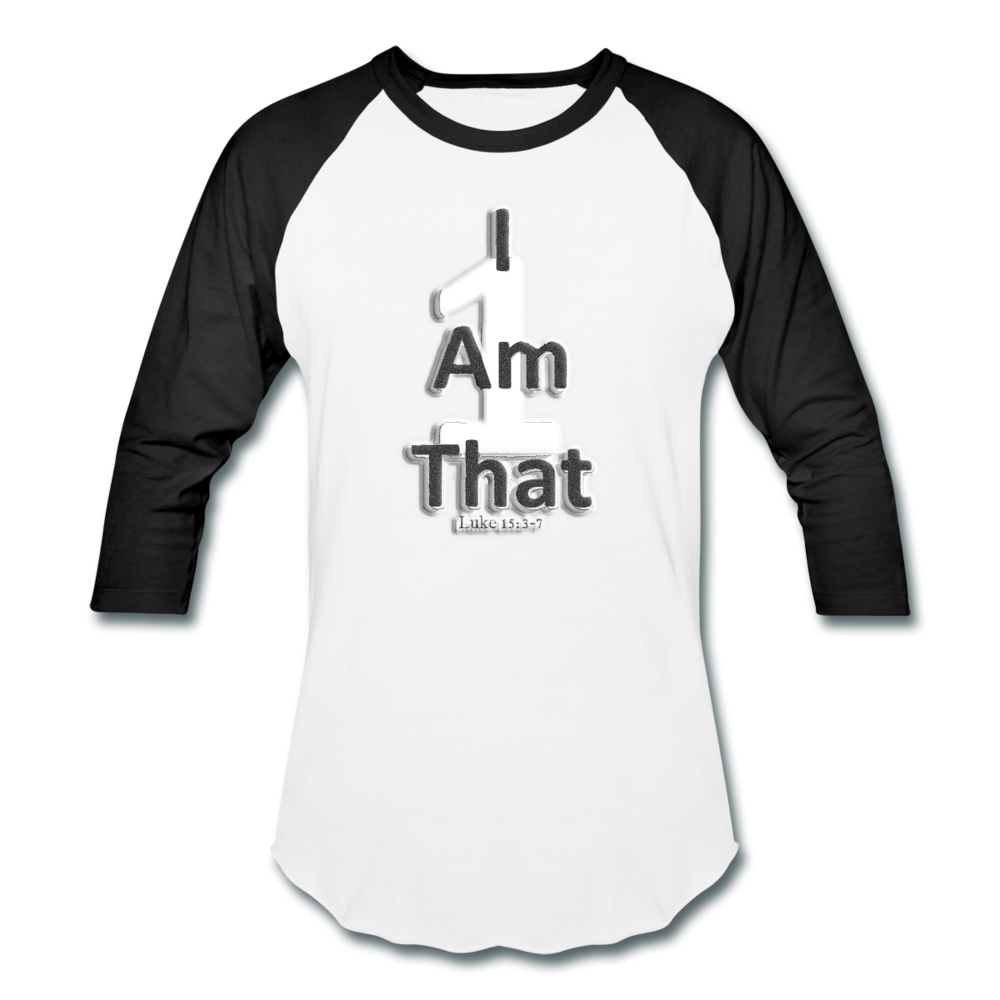 That One Unisex Baseball T-Shirt - white/black