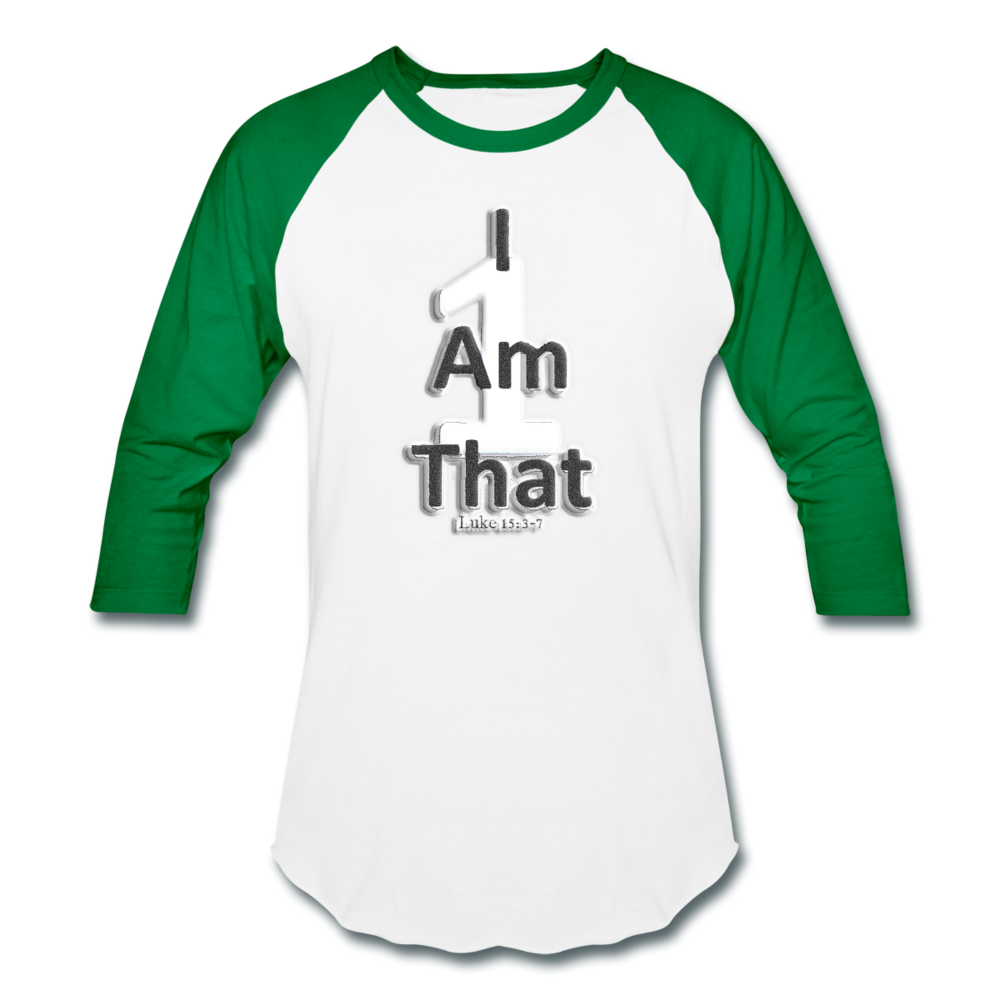 That One Unisex Baseball T-Shirt - white/kelly green