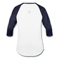 Kingston Unisex Baseball T-Shirt - white/navy