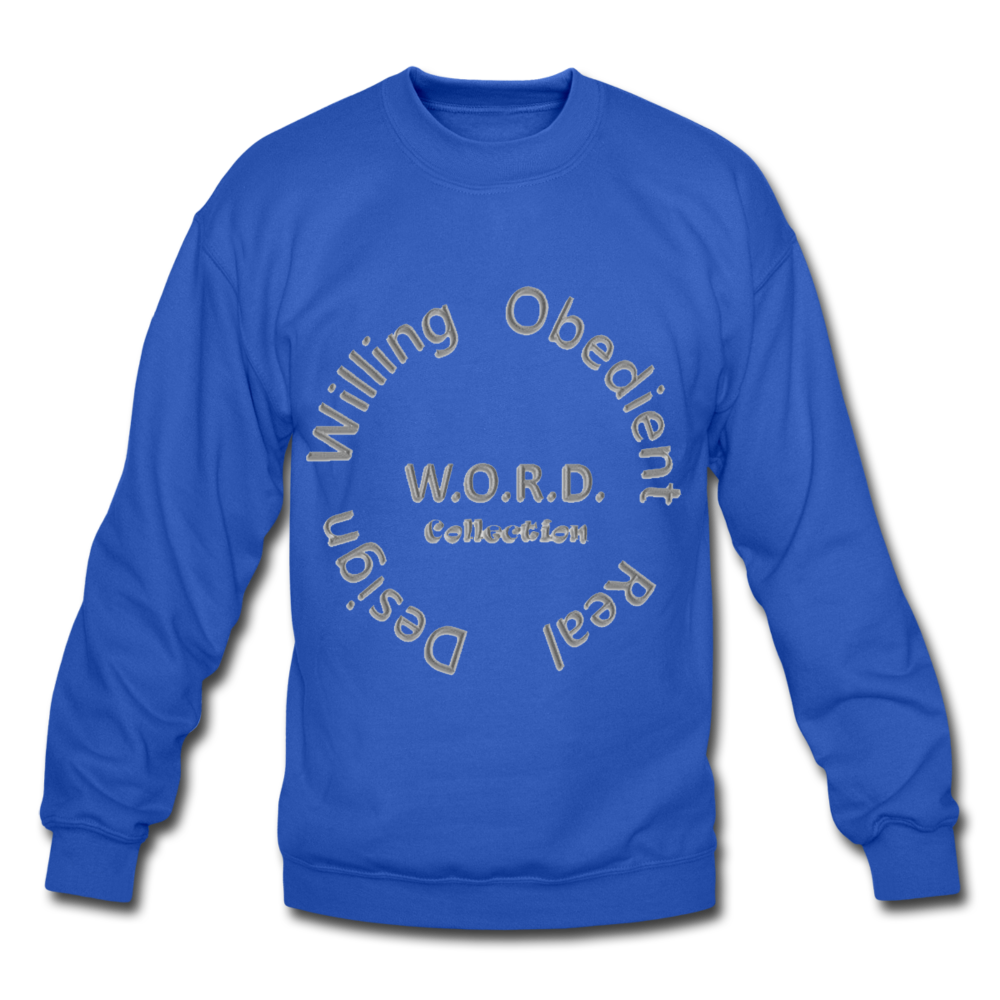 W.O.R.D. Unisex Crewneck Sweatshirt - royal blue